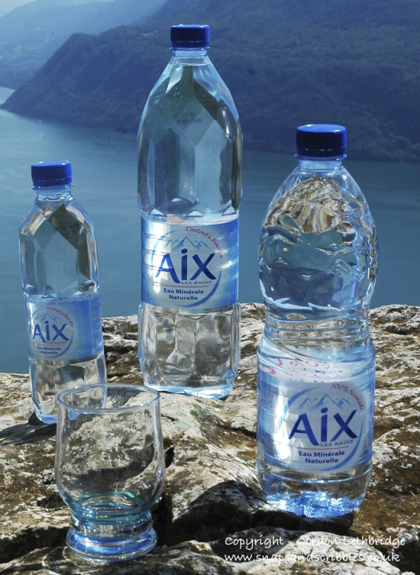 Mineral water from Aix-les-Bains is great for an aperitif
